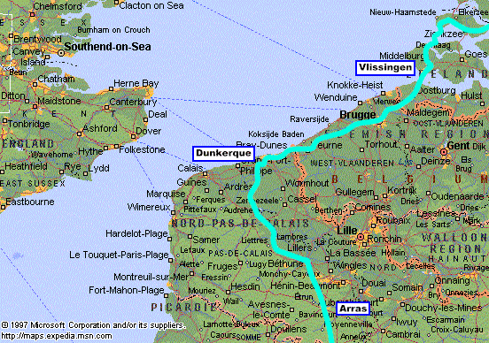 Cycling from Vlissingen, Netherlands to Arras, France