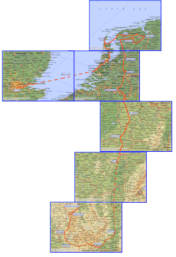 Cycling from Clermont-Ferrand, France to Dorking, England