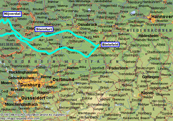 Cycling from Nijverdal, Netherlands to Bielefeld, Germany