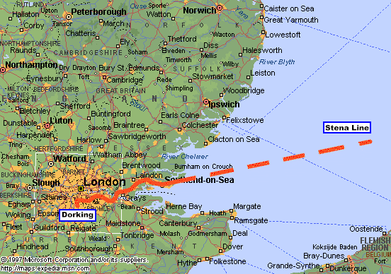 Cycling from Amsterdam, Netherlands to Dorking, England