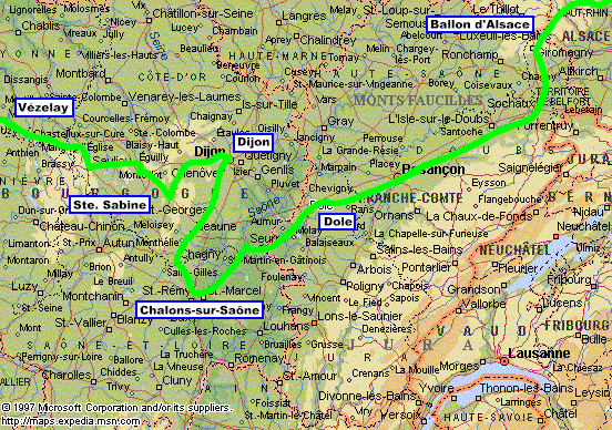 Cycling from Chateauneuf, France to the Ballon d'Alsace, France