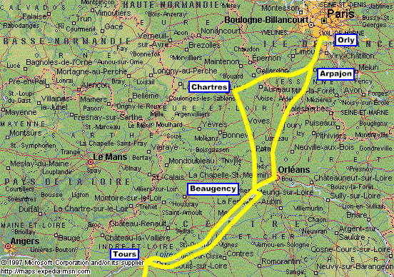 Cycling from Paris, France to Tours, France