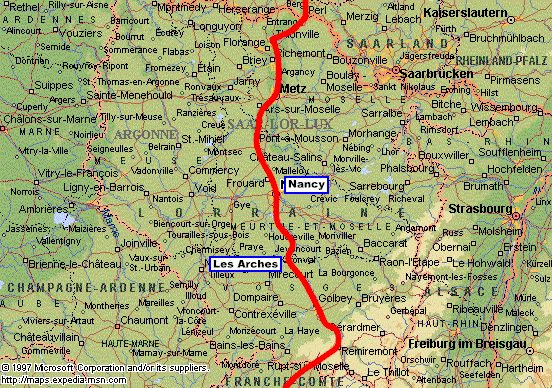 Cycling from Nancy, France to Vesoul, France