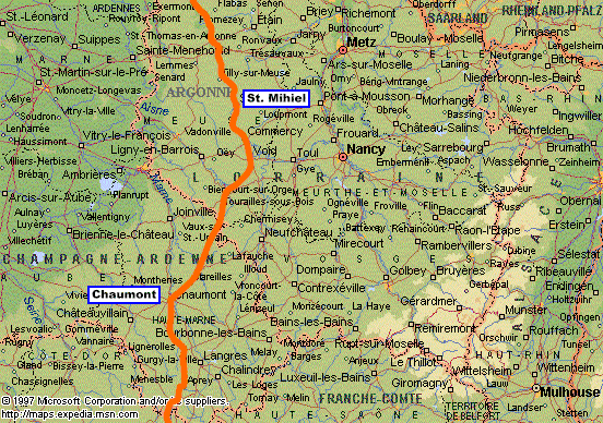 Cycling from Chaumont, France to St. Mihiel, France