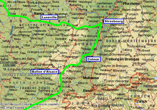 Cycling from the Ballon d'Alsace, France to Luneville, France